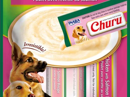 Inaba Dog Churu Tubes Chicken Salmon 2oz. (6 Count) Online Hot Sale