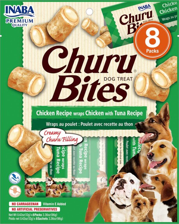 Inaba Dog Churu Bite Chicken Tu Na Wraps 6Ct 3.36Oz Online