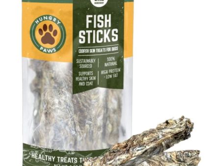 Hungry Paws Sticks Single Ingredient Treat Cod 8oz. Online Sale