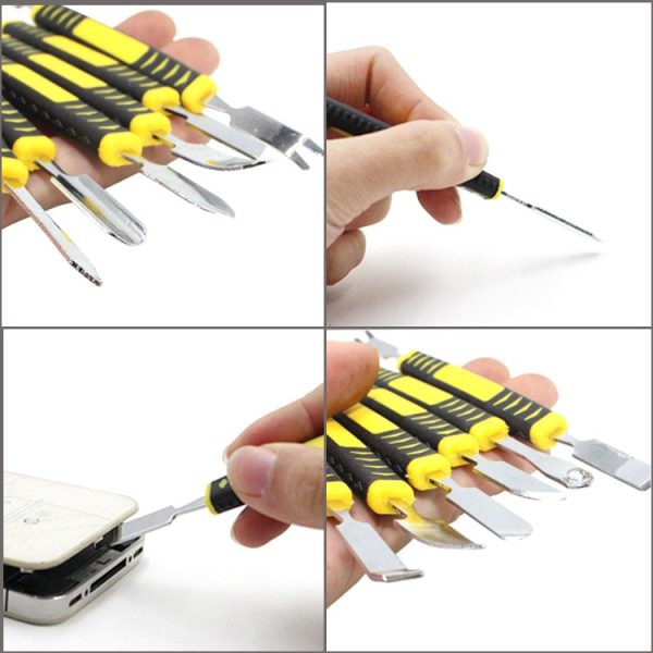 6 in 1 Metal Crowbar Disassembly Bar Mobile Phone Digital Home Appliance Product Opening Tool, 6 in 1 Removal Bar Fashion