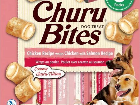 Inaba Dog Churu Bite Chken Salm On Wraps 6Ct 3.36Oz Online now