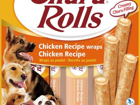 Inaba Dog Churu Rolls Chicken Wraps 6Ct 3.36Oz Discount