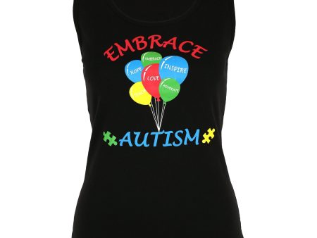 Embrace Autism Balloons Tank Top Cheap