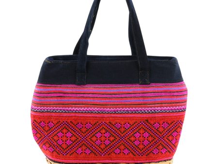 H Mong Textile & Wicker Handbag Online Sale