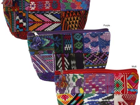 Huipil Patchwork Cosmetic Bag Discount