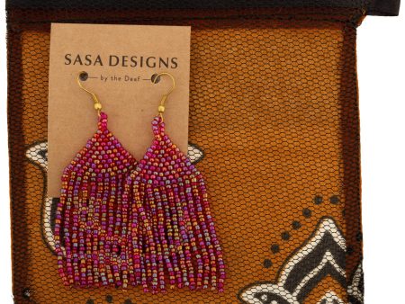 Brilliant Fringe Beaded Earrings Sale