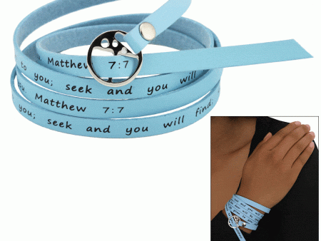 Ask & It Will Be Given Matthew 7:7 Wrap Bracelet Discount