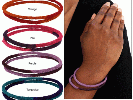 Dip Dyed Sisal Bangle Set Online Sale