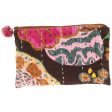 Hand-Stitched Kantha Cosmetic Bag Sale