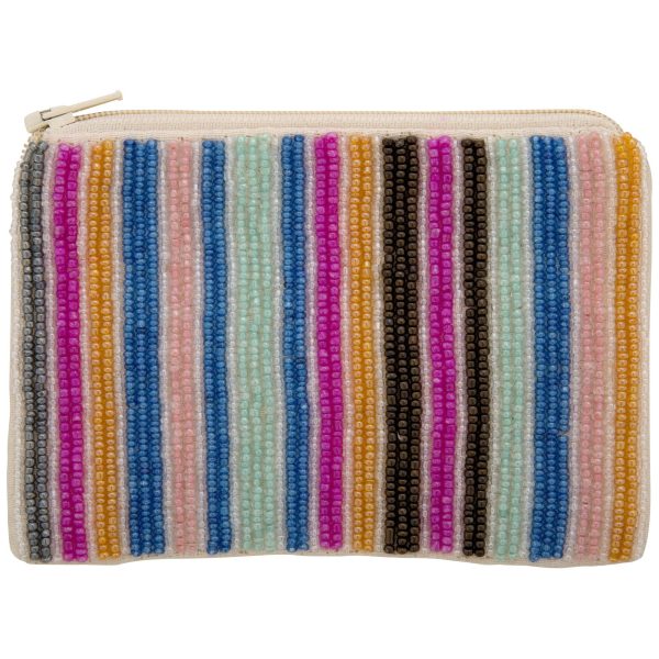 Hand-Beaded Horizon Pouch on Sale