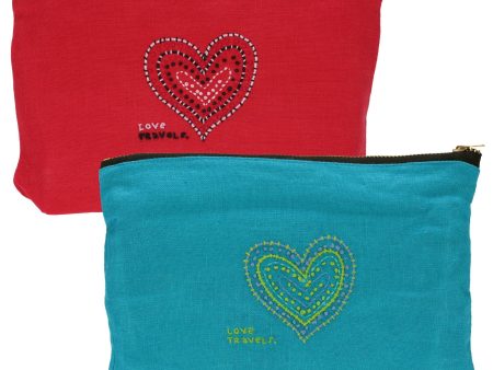 Love Travels Pouch For Cheap