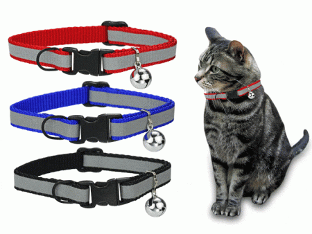 Reflective Stripe Safety Cat Collar For Cheap