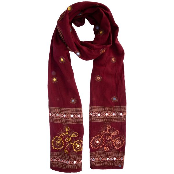 Mirrored Garden Indian Wrap Scarf Online Hot Sale