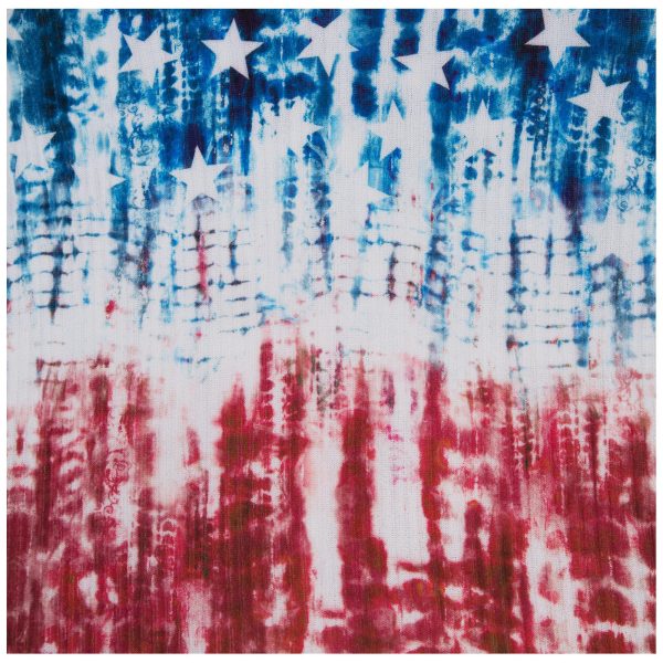 Tie-Dye Americana Cold Shoulder Top For Sale