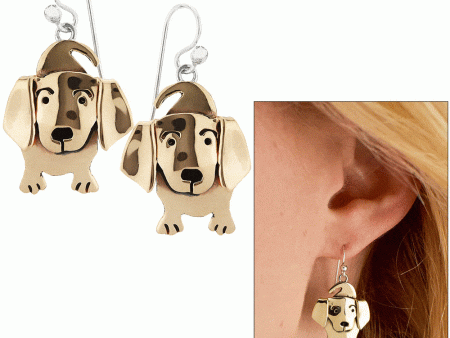 Sweet Dachshund Earrings Cheap