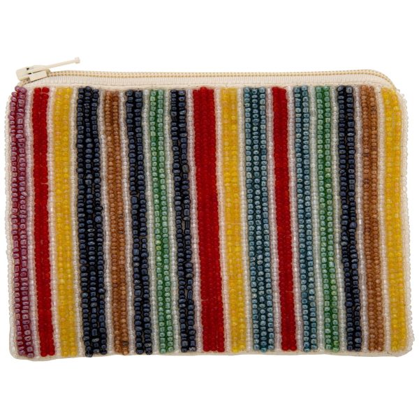 Hand-Beaded Horizon Pouch on Sale