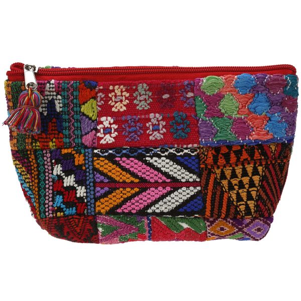 Huipil Patchwork Cosmetic Bag Discount