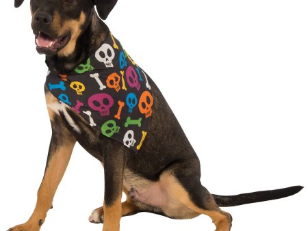 Spooky Skulls Pet Bandana Cheap