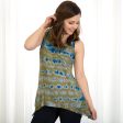 Tie-Dyed Lace-Hip Sleeveless Tunic Supply