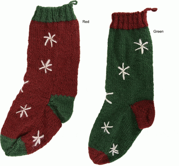 Wool Snowflake Stocking Sale