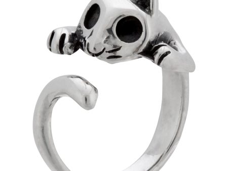 Cat Sterling Wrap Ring Fashion