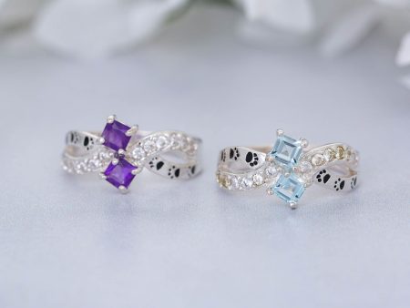 Infinity Paws Sterling & Gemstone Ring Online