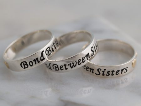 Bond Between Sisters Sterling Ring on Sale