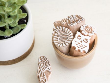 Mini Block Print Stamps Set Supply