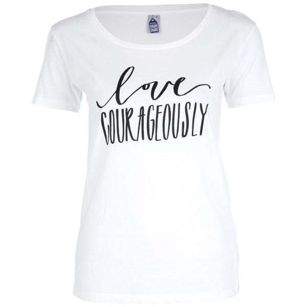 Love Courageously Tee Online Sale