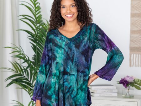 Peacock Love Long Sleeve Tunic | Fair Trade For Cheap