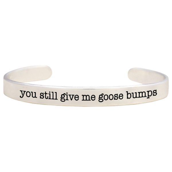 Give Me Goosebumps Pewter Cuff Bracelet Online now