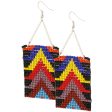 Geometric Beaded Earrings For Sale