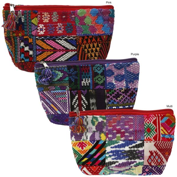 Huipil Patchwork Cosmetic Bag Discount