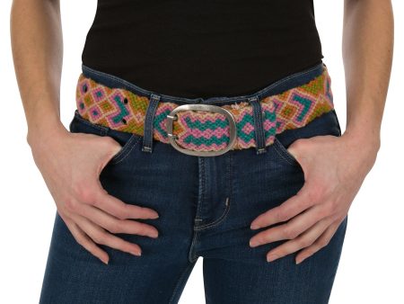 Geometric Knotted Wool Belt Sale