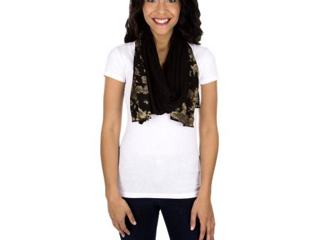 Black & Beige Tie-Dye Spirit Scarf Online now