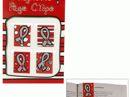 Diabetes Awareness Magnetic Book Clips - Set of 4 Online now