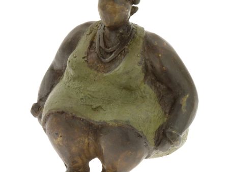 Burkina Faso Bronze Woman Sculpture Fashion