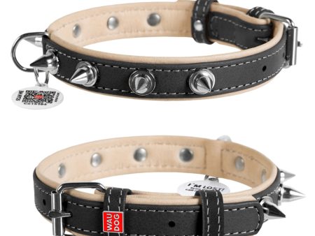 WAUDOG SOFT GENUINE LEATHER DOG COLLAR Cheap